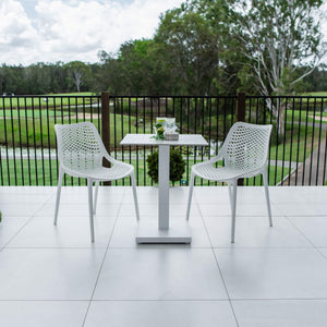 best-outdoor-furniture-Roma Lennox - 3pce (60x60) - Outdoor Bistro Set- Outdoor Dining Set #color_WHITE