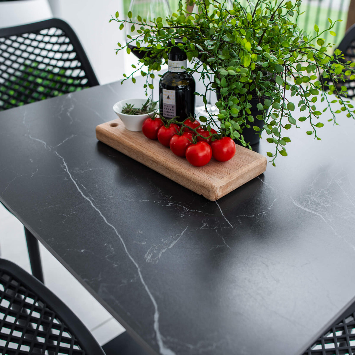 best-outdoor-furniture-Roma Lennox - 5pce (80x80) - Outdoor Bistro Set - Outdoor Dining Set #color_BLACK