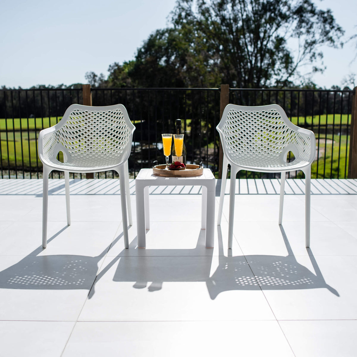 best-outdoor-furniture-Roma XL Bali - 3pce - Outdoor Bistro Set #color_WHITE