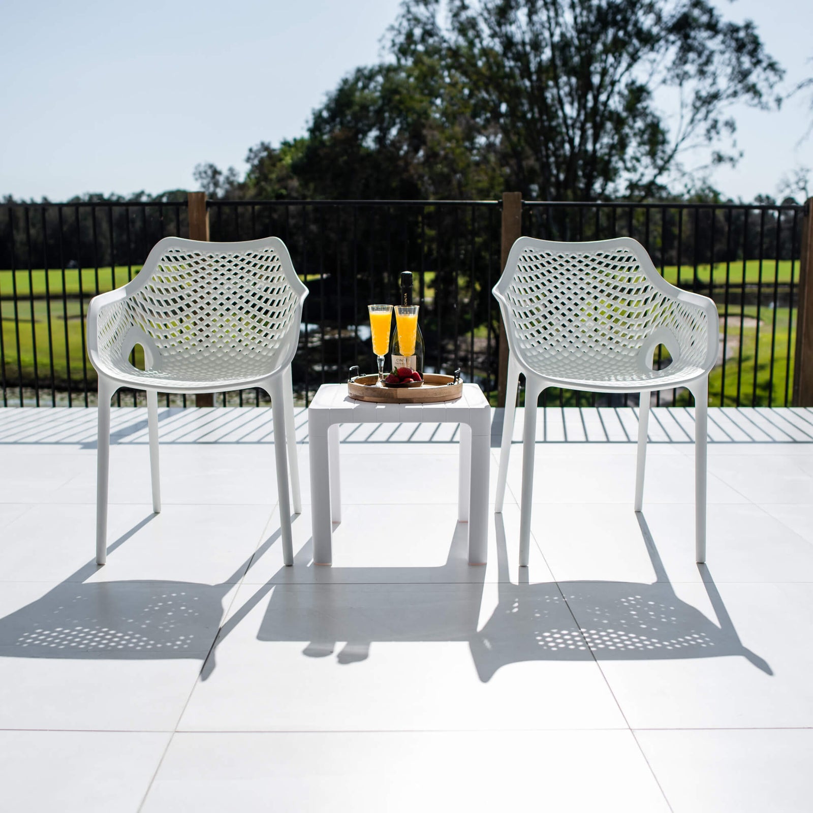 best-outdoor-furniture-Roma XL Bali - 3pce - Outdoor Bistro Set #color_WHITE