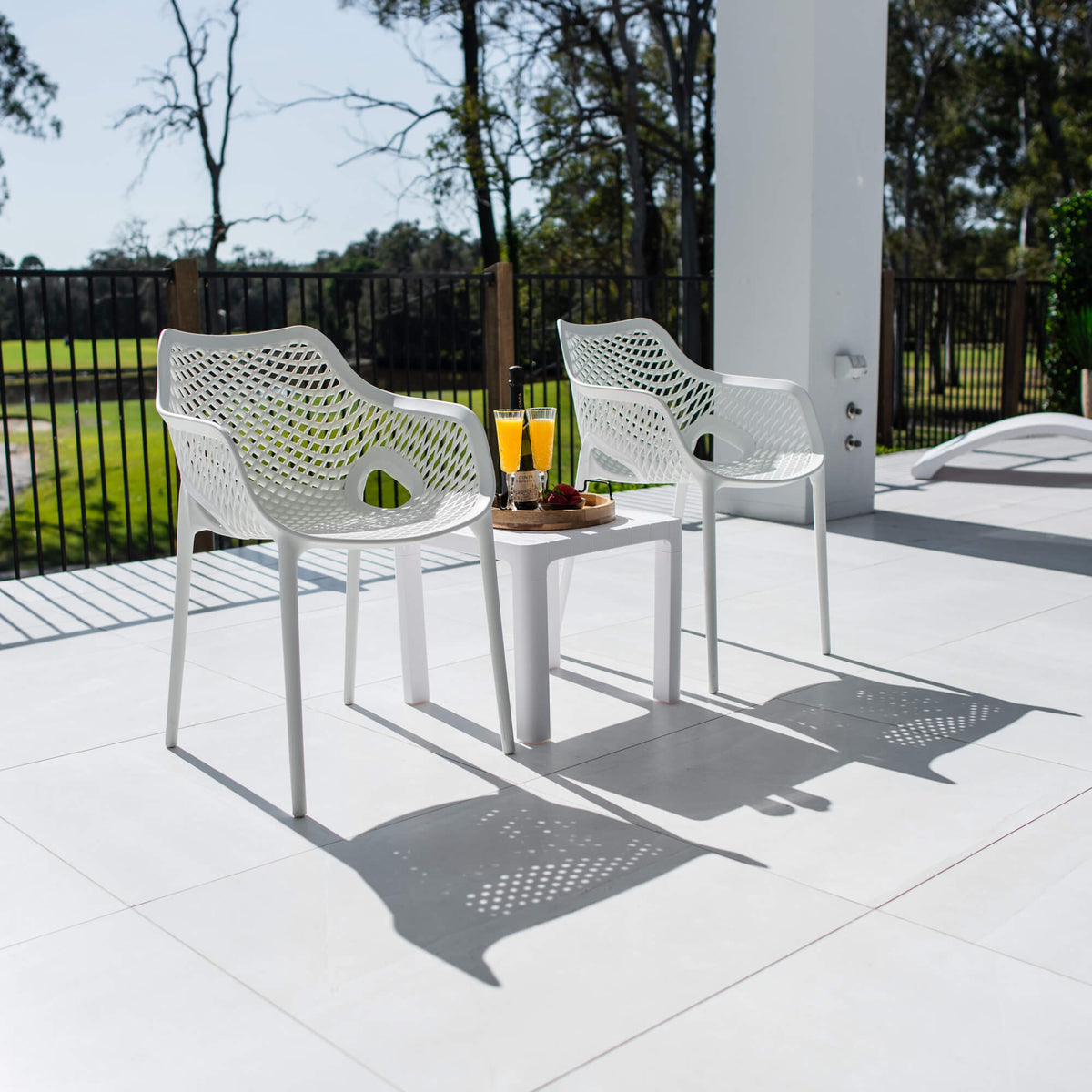 best-outdoor-furniture-Roma XL Bali - 3pce - Outdoor Bistro Set #color_WHITE