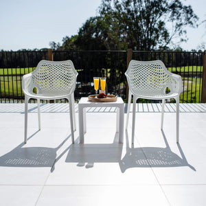 best-outdoor-furniture-Roma XL Bali - 3pce - Outdoor Bistro Set #color_WHITE