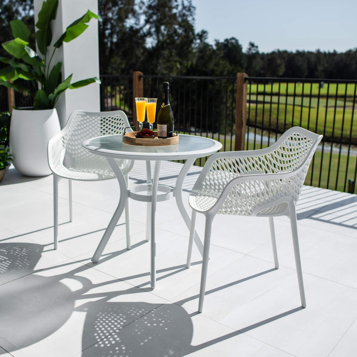 Roma XL Coventry - 3pce (76x76) - Outdoor Dining Set