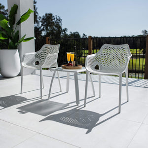 best-outdoor-furniture-Roma XL Shelby - 3pce - Outdoor Bistro Set #color_WHITE