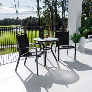 best-outdoor-furniture-Shelby Coventry - 3pce - Outdoor Bistro Set #color_BLACK