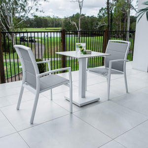 best-outdoor-furniture-Shelby Lennox - 3pce (60x60) - Outdoor Bistro Set - Outdoor Dining Set #color_WHITE