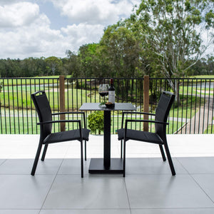 best-outdoor-furniture-Shelby Lennox - 3pce (60x60) - Outdoor Bistro Set - Outdoor Dining Set #color_BLACK