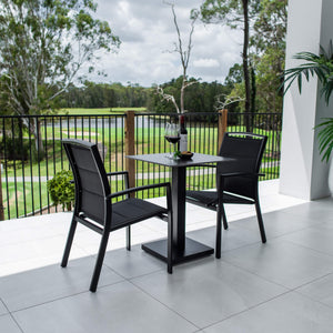 best-outdoor-furniture-Shelby Lennox - 3pce (60x60) - Outdoor Bistro Set - Outdoor Dining Set #color_BLACK