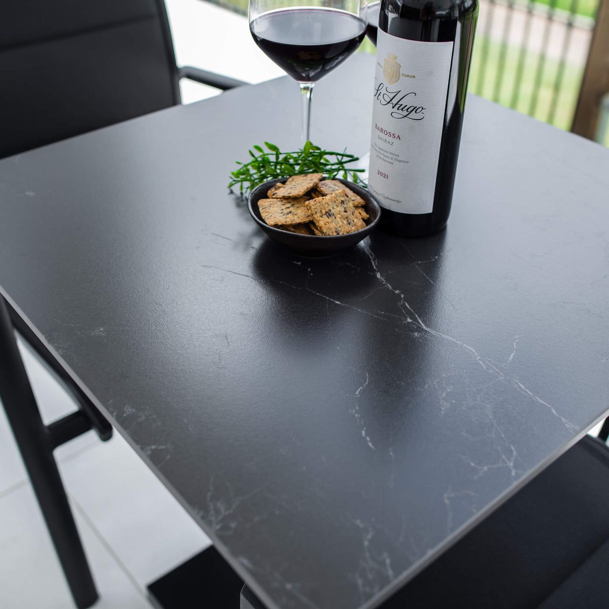 best-outdoor-furniture-Shelby Lennox - 3pce (60x60) - Outdoor Bistro Set - Outdoor Dining Set #color_BLACK