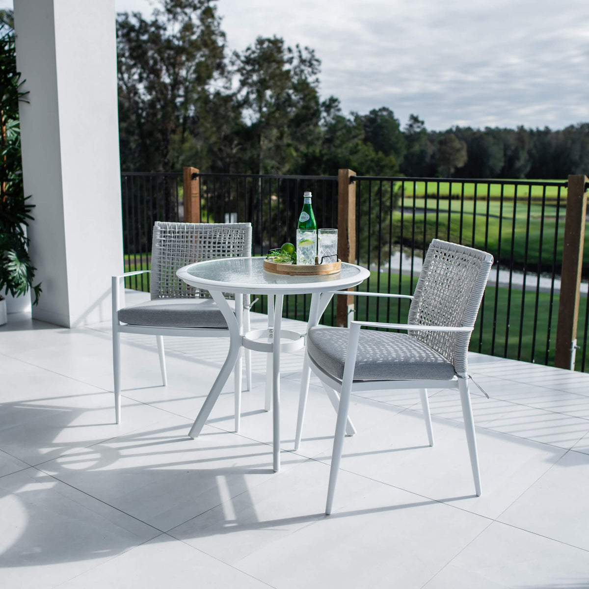 Vienna Rope Coventry - 3pce  - Outdoor Bistro Set