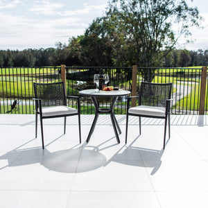 best-outdoor-furniture-Vienna Rope Coventry - 3pce  - Outdoor Bistro Set #color_BLACK