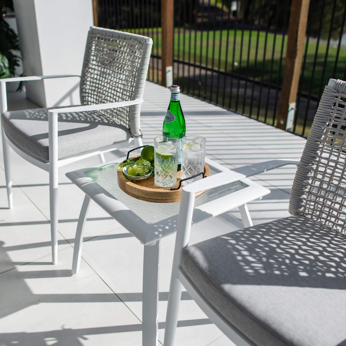 best-outdoor-furniture-Vienna Rope Shelby - 3pce - Outdoor Bistro Set #color_WHITE