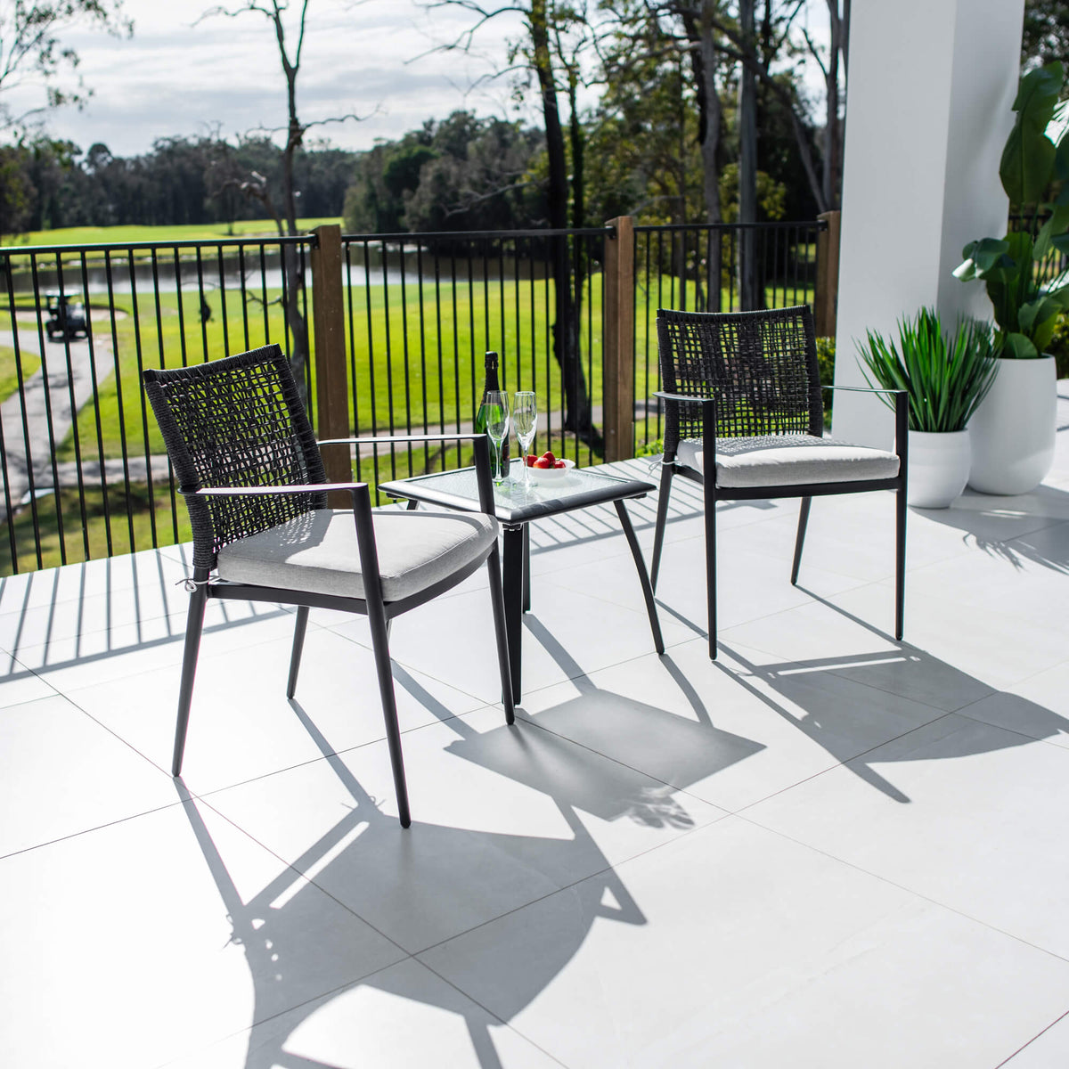 best-outdoor-furniture-Vienna Rope Shelby - 3pce - Outdoor Bistro Set #color_BLACK