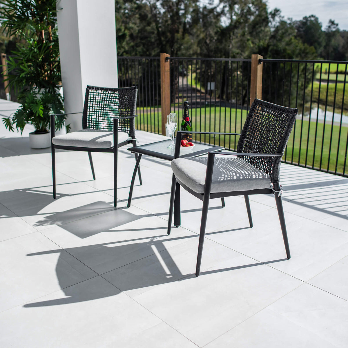 best-outdoor-furniture-Vienna Rope Shelby - 3pce - Outdoor Bistro Set #color_BLACK