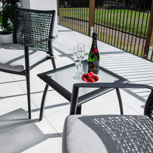 best-outdoor-furniture-Vienna Rope Shelby - 3pce - Outdoor Bistro Set #color_BLACK