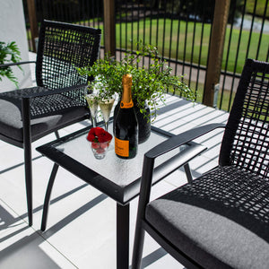 best-outdoor-furniture-Vienna Rope Shelby - 3pce - Outdoor Bistro Set #color_BLACK