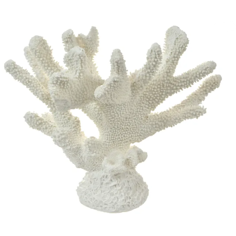 best-outdoor-furniture-Anenome Coral Resin Sculpture White