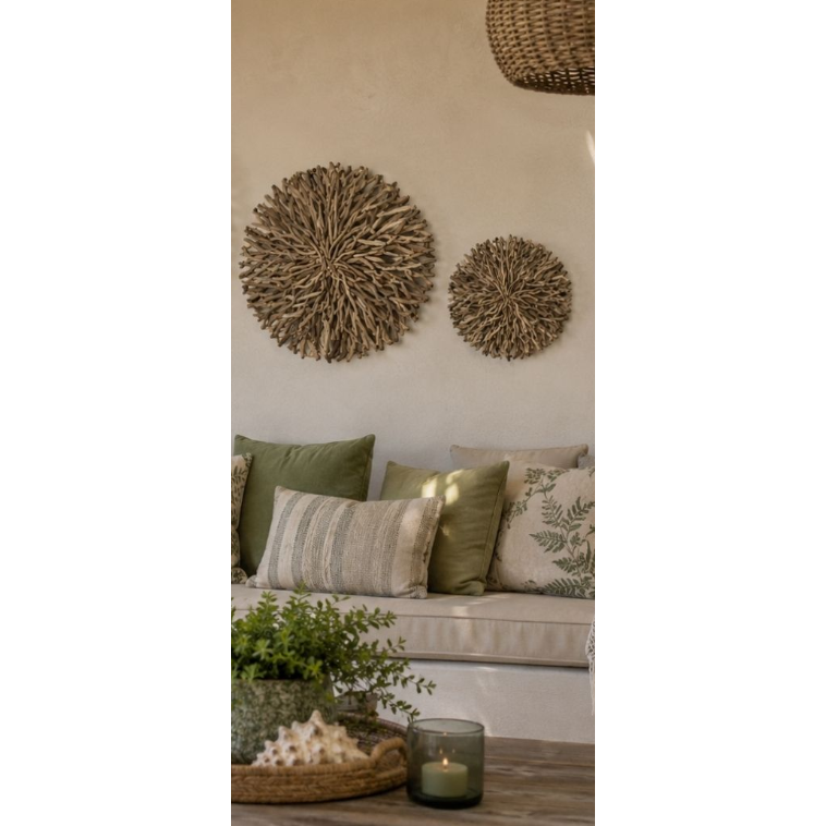 best-outdoor-furniture-Driftwood Round Wall Art