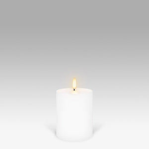 best-outdoor-furniture-UYUNI Lighting Nordic White Pillar Candle 10.1 x 7.8cm
