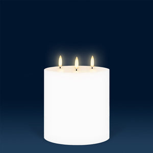 best-outdoor-furniture-UYUNI Lighting Nordic White Pillar Candle 15.2 x 15.2cm