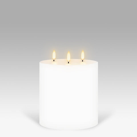 UYUNI Lighting Nordic White Pillar Candle 15.2 x 15.2cm
