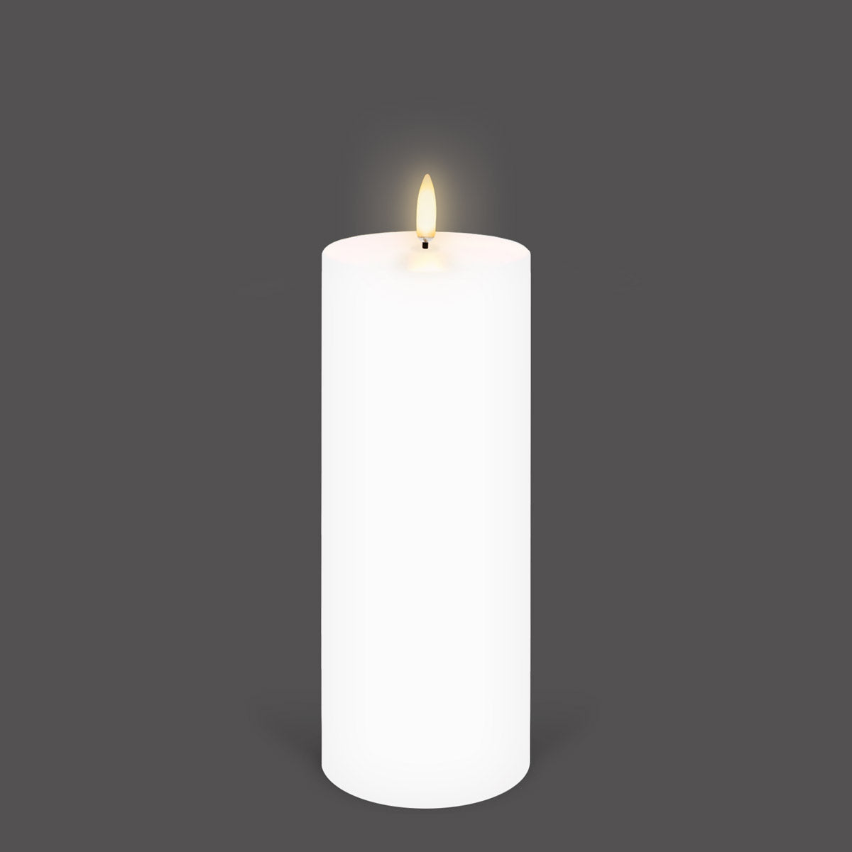 best-outdoor-furniture-UYUNI Lighting Nordic White Pillar Candle 20.3 x 7.8cm
