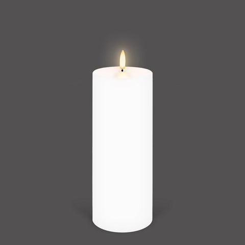 UYUNI Lighting Nordic White Pillar Candle 20.3 x 7.8cm