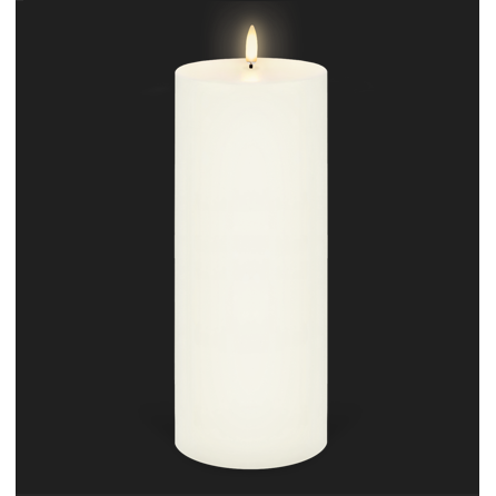 UYUNI Lighting Nordic White Pillar Candle 25.4 x 10.1cm