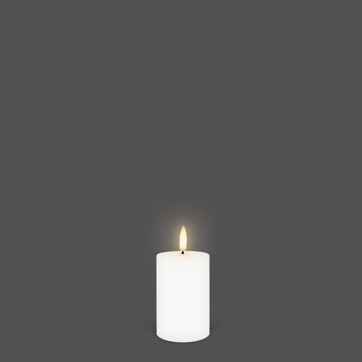 UYUNI Lighting Nordic White Pillar Candle 7.6 x 5.0cm