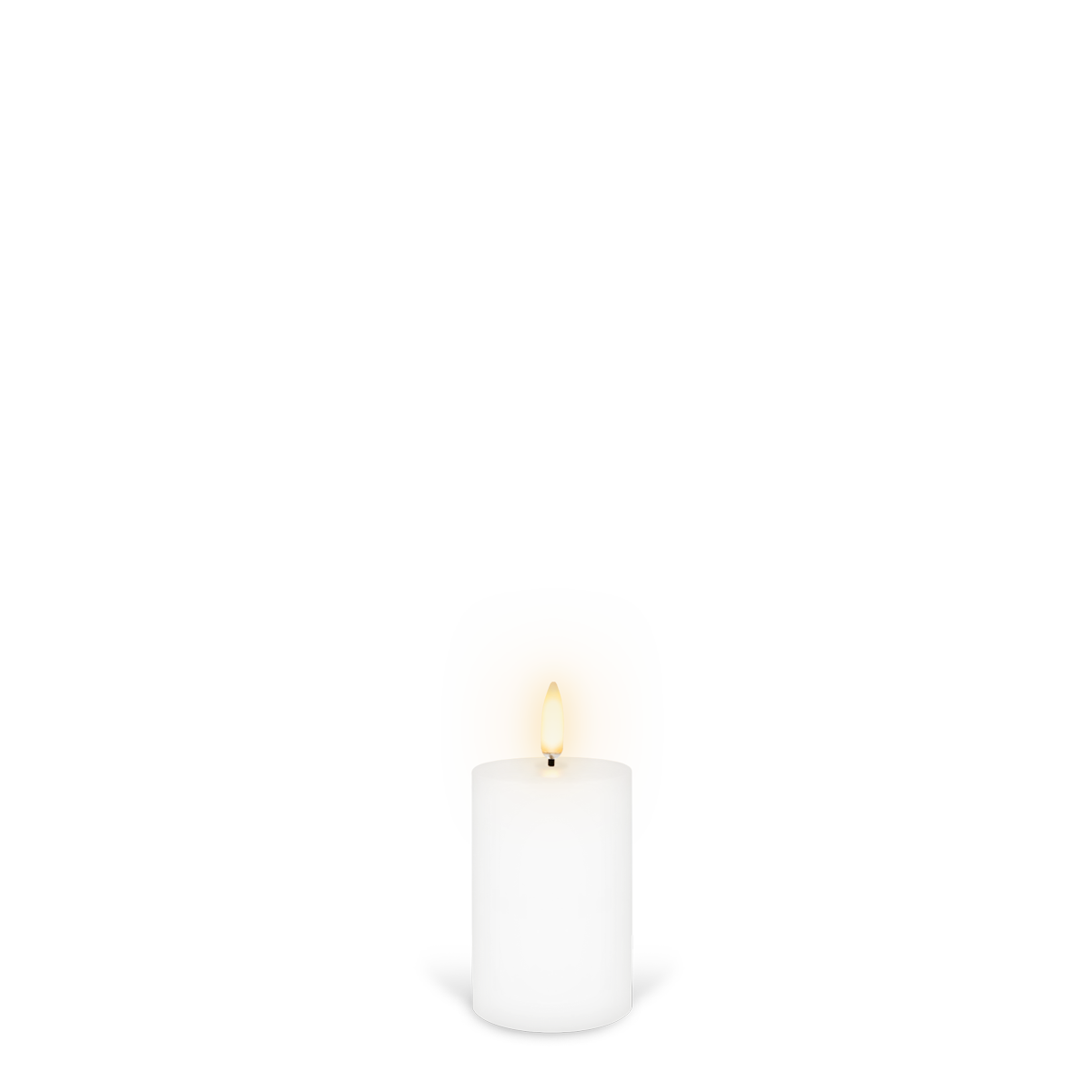 UYUNI Lighting Nordic White Pillar Candle 7.6 x 5.0cm