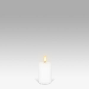 best-outdoor-furniture-UYUNI Lighting Nordic White Pillar Candle 7.6 x 5.0cm