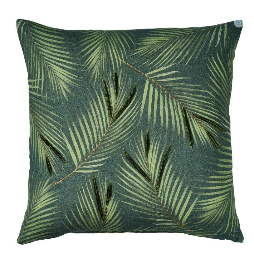 Leafy Palm Indoor Cushion (50 x 50) OFO Outdoor Furniture