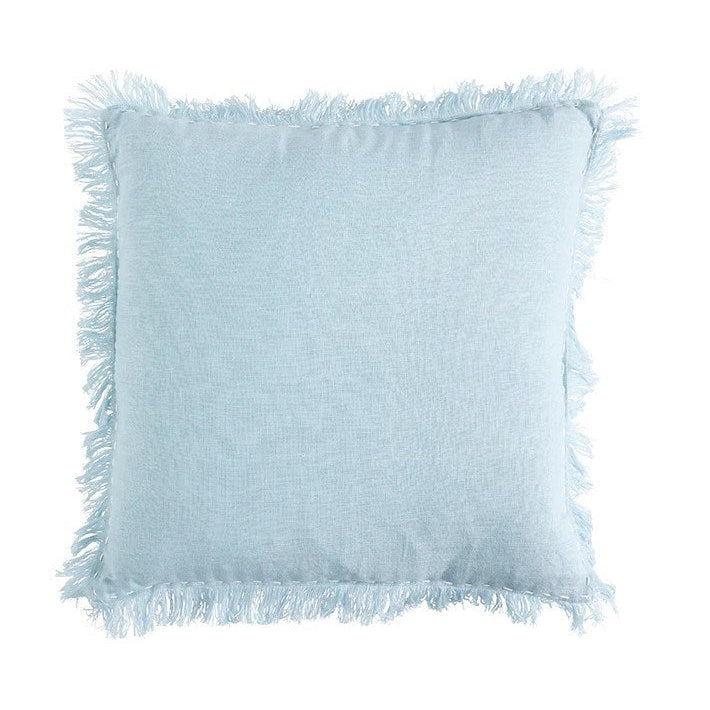 Linear Blue 50cm Linen Cushion
