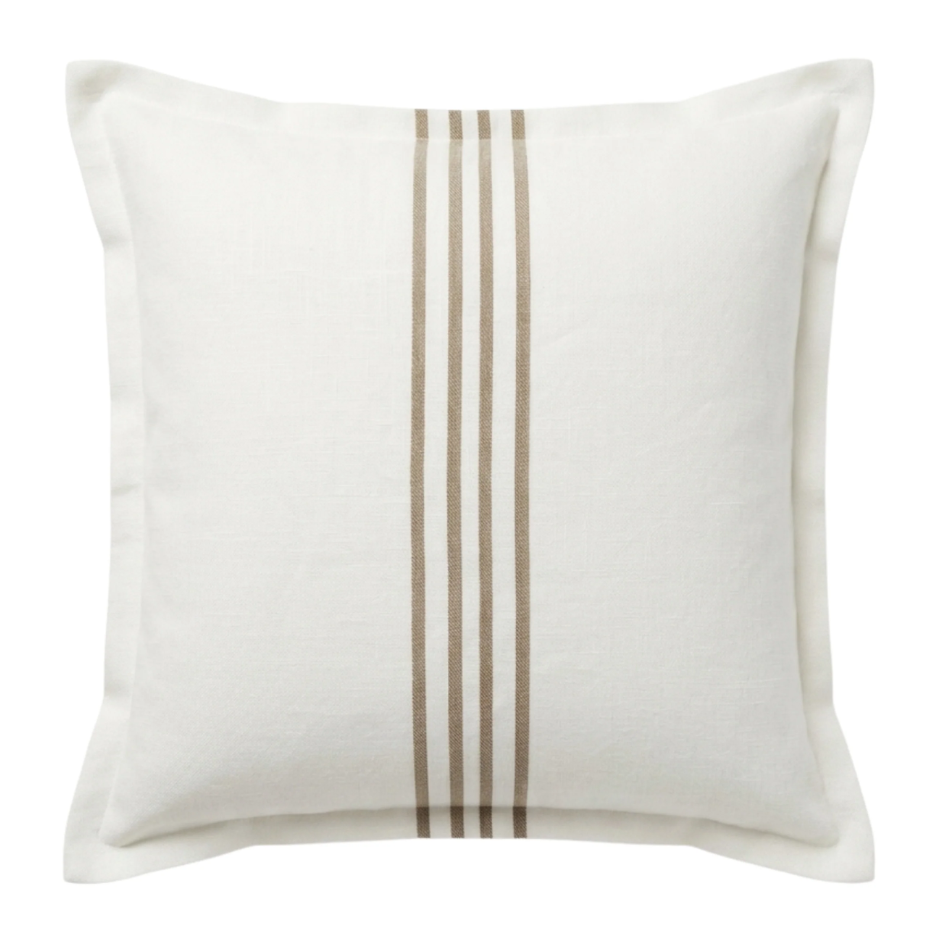 Linen Aura White - Indoor Cushion
