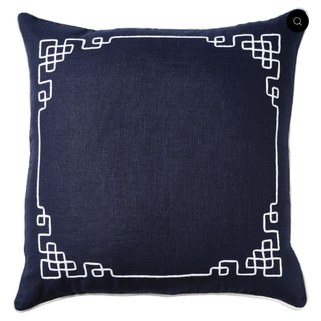 Linen Newport Navy - Indoor Cushion (50 x 50)