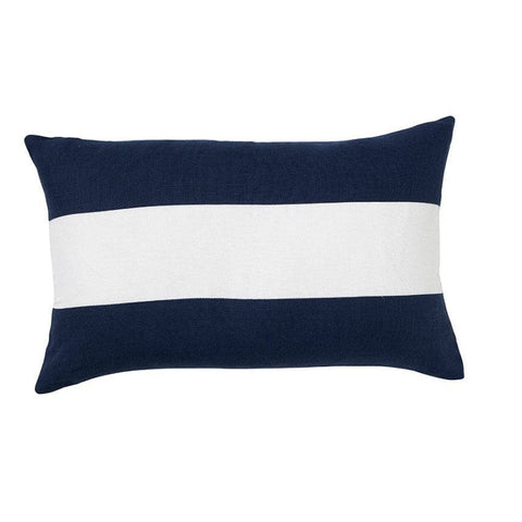 Linen  Stripe Navy - Indoor Cushion (30 x 50)