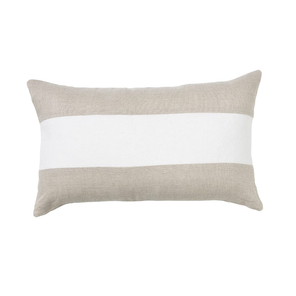 best-outdoor-furniture-Linen Stripe Sand - Indoor Cushion