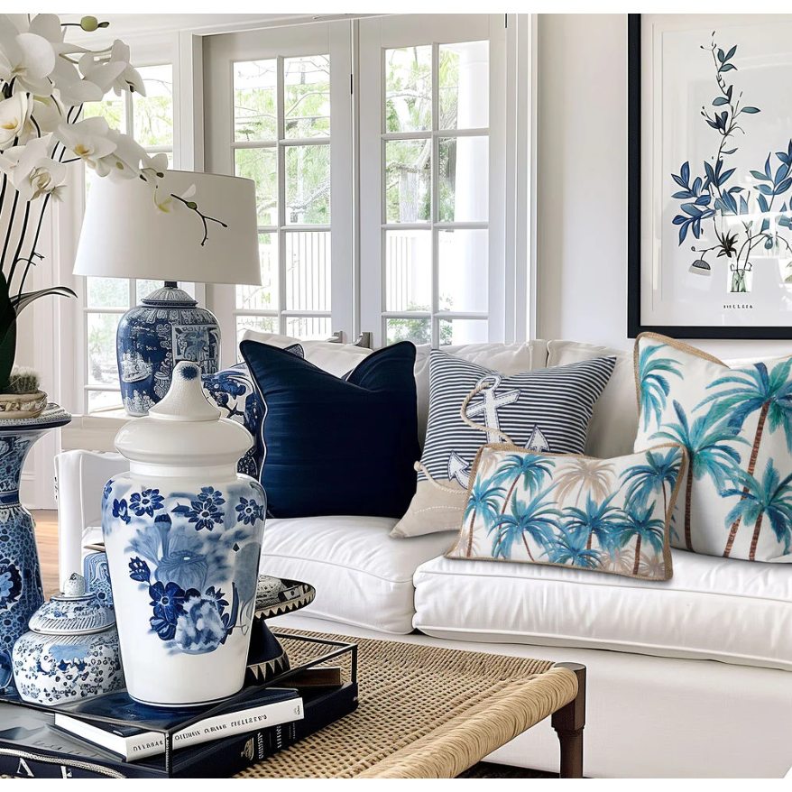 best-outdoor-furniture-Palmy Blue Mirage - Indoor Cushion (50 x 50)