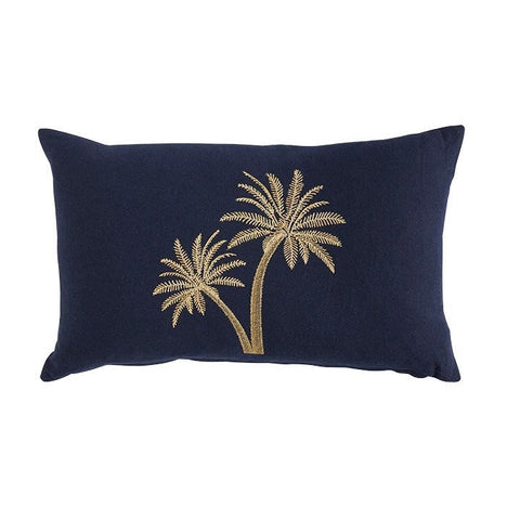 Royal Navy Palm - Indoor Cushion (30 x 50)