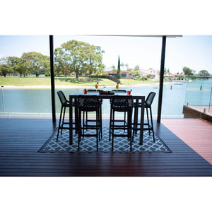 best-outdoor-furniture-Air 75 - Alum Slat Bar - 7pce - Outdoor Bar Set