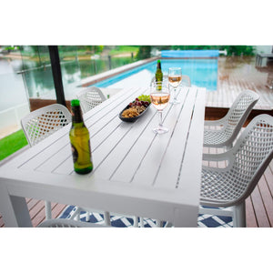 best-outdoor-furniture-Air 75 - Alum Slat Bar 150 - 7pce - Outdoor Bar Set
