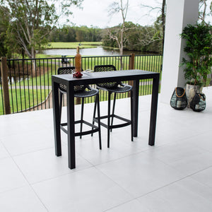 best-outdoor-furniture-Air 75 Aria - 3pce (130x45) - Outdoor Bar Set #color_BLACK