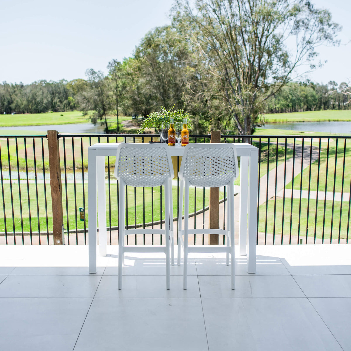best-outdoor-furniture-Air 75 Aria - 3pce (130x45) - Outdoor Bar Set #color_WHITE