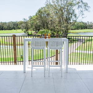 best-outdoor-furniture-Air 75 Aria - 3pce (130x45) - Outdoor Bar Set #color_WHITE