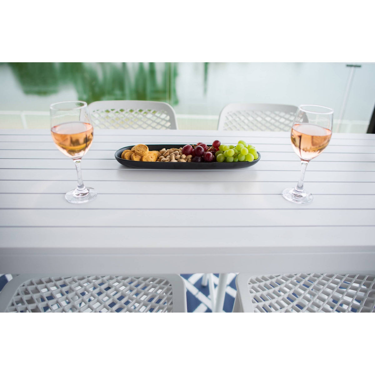 best-outdoor-furniture-Air 75 - Alum Slat Bar - 7pce - Outdoor Bar Set #color_WHITE