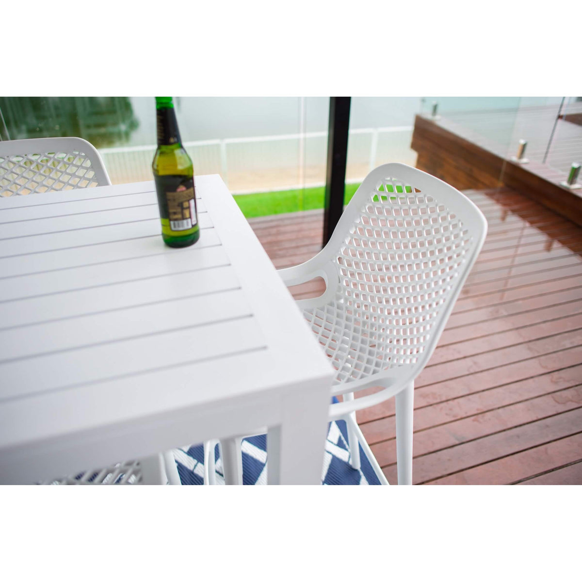 best-outdoor-furniture-Air 75 - Alum Slat Bar - 7pce - Outdoor Bar Set #color_WHITE