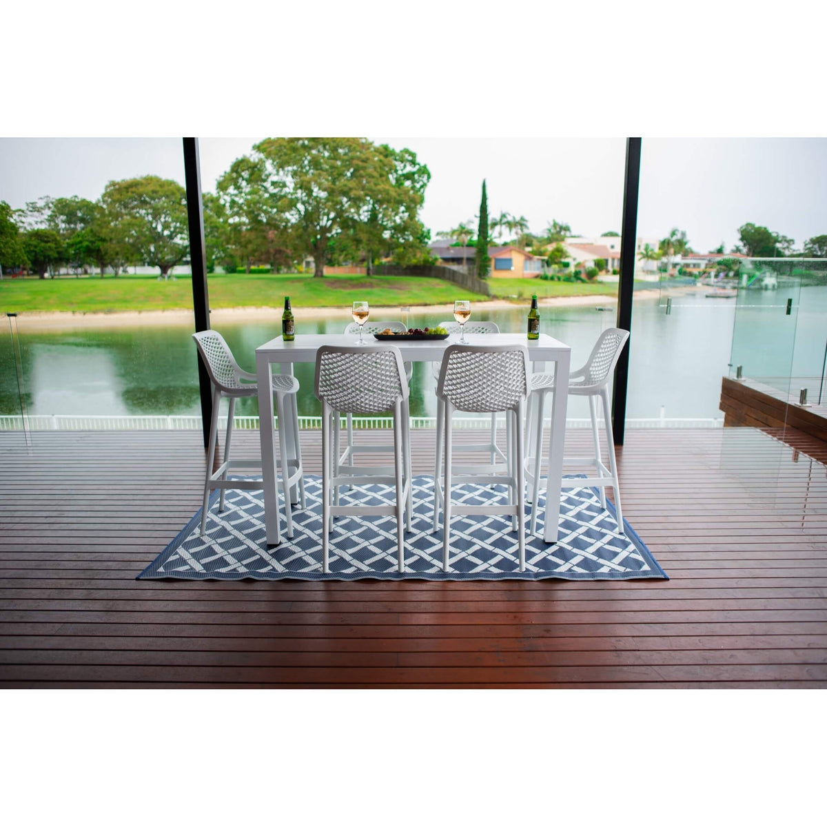 best-outdoor-furniture-Air 75 - Alum Slat Bar - 7pce - Outdoor Bar Set #color_WHITE