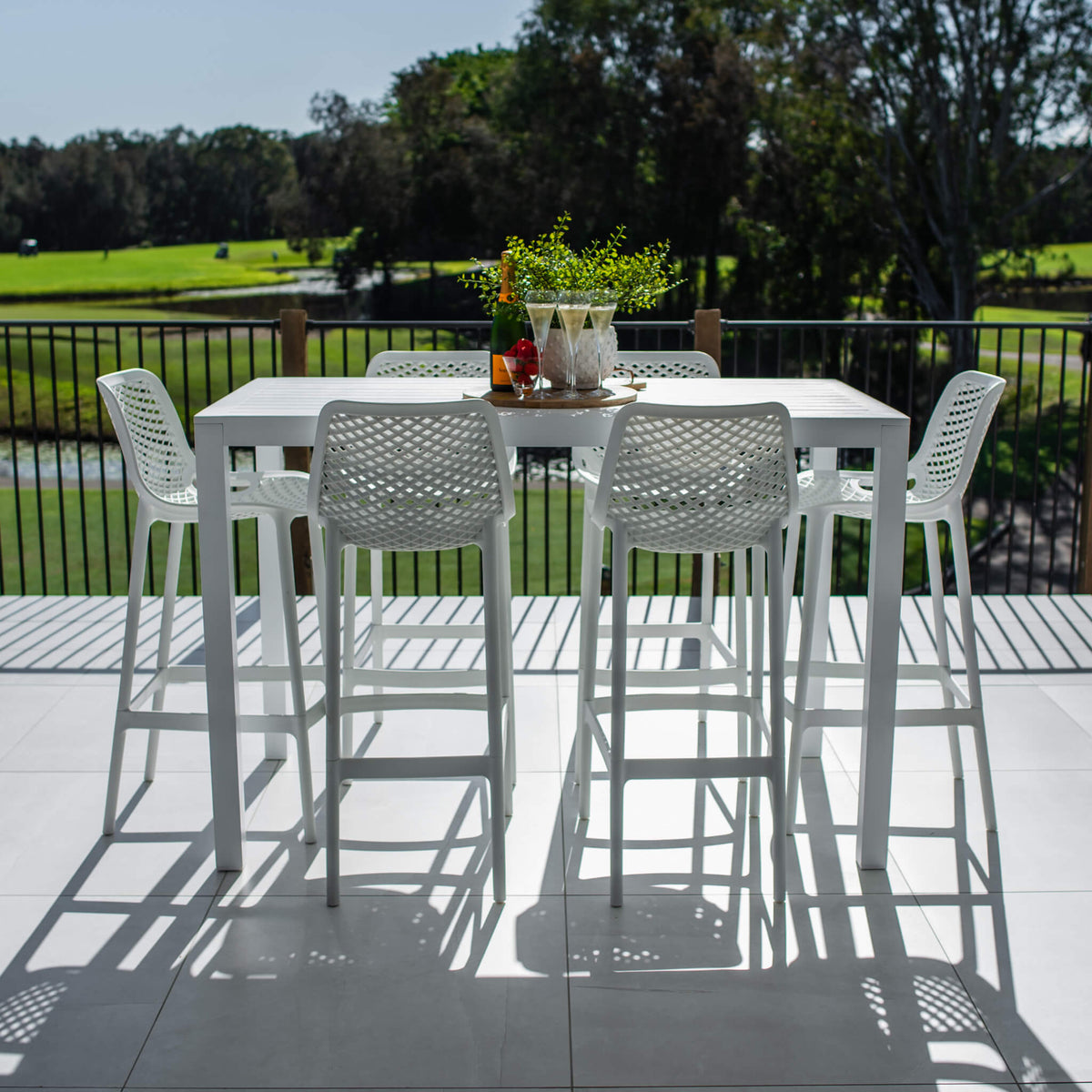 best-outdoor-furniture-Air 75 Aria - 7pce (150x80) - Outdoor Bar Set #color_WHITE