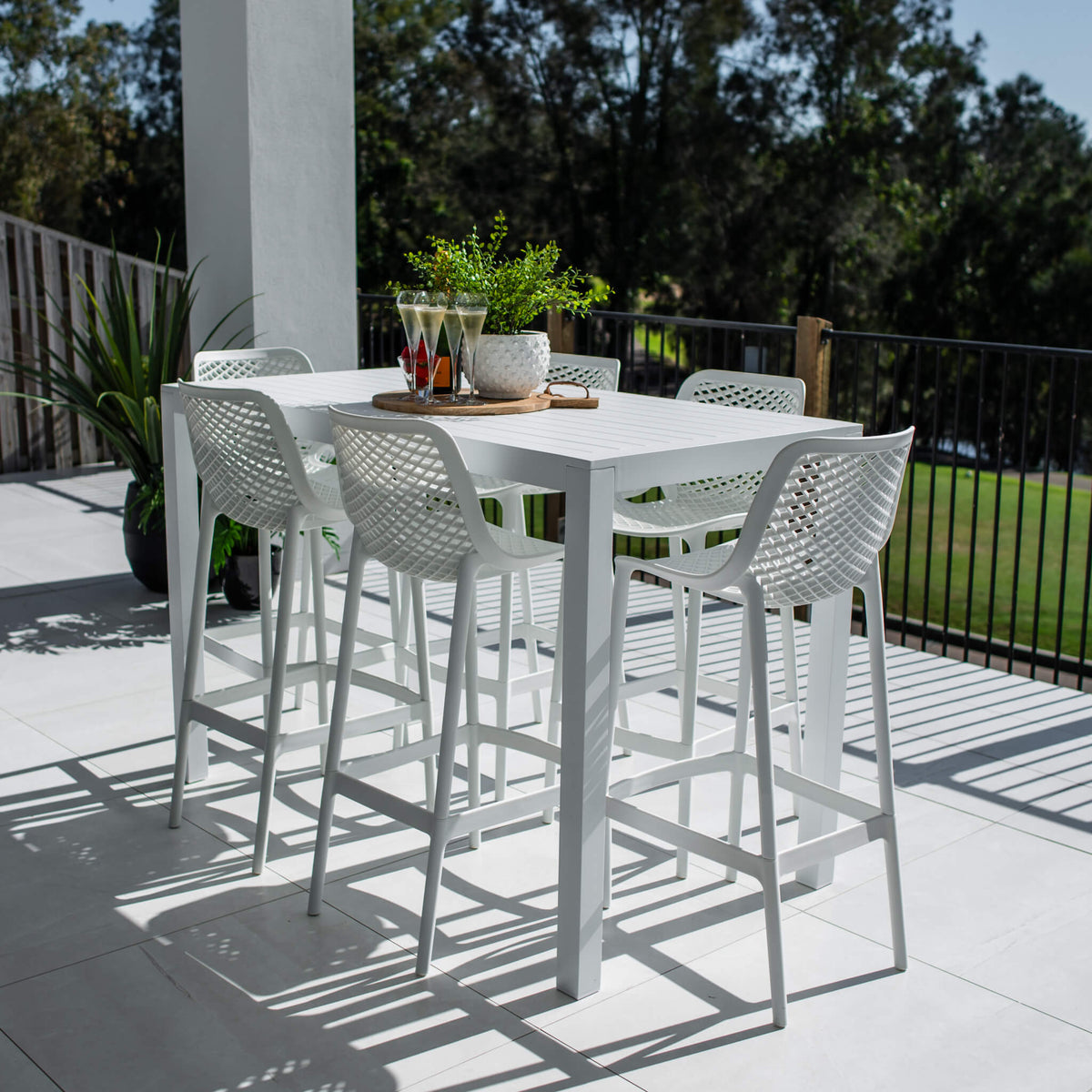 best-outdoor-furniture-Air 75 Aria - 7pce (150x80) - Outdoor Bar Set #color_WHITE