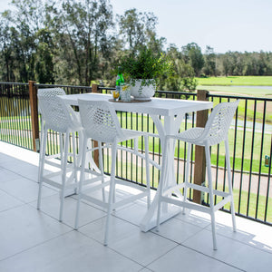 best-outdoor-furniture-Air 75 - Bergen Slat Bar 150 - 5pce - Outdoor Bar Set #color_WHITE